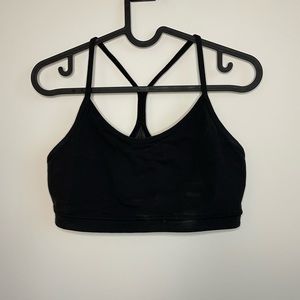Lululemon black sports bra light support small no hang tag